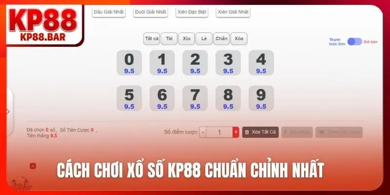 Xổ Số kp88 Cách chơi xổ số KP88 chuẩn chỉnh nhất